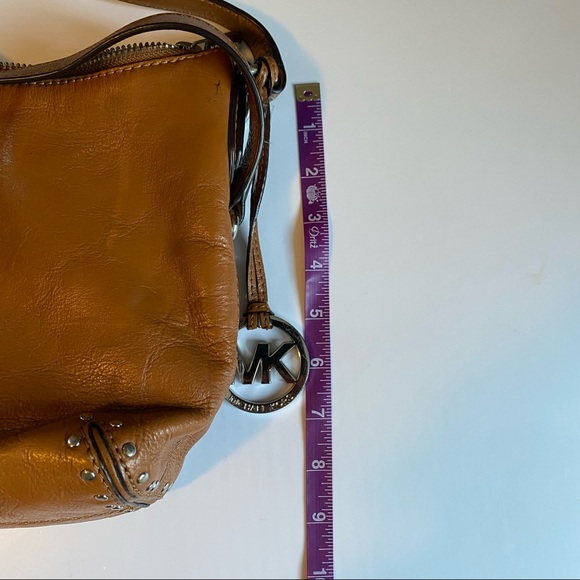 Michael Kors Leather Crossbody Satchel - Picture 13 of 14